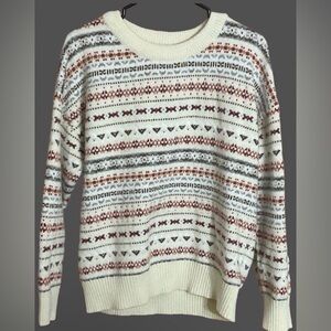 LRG Ricki's Cream Fair Isle Patterned Sweater